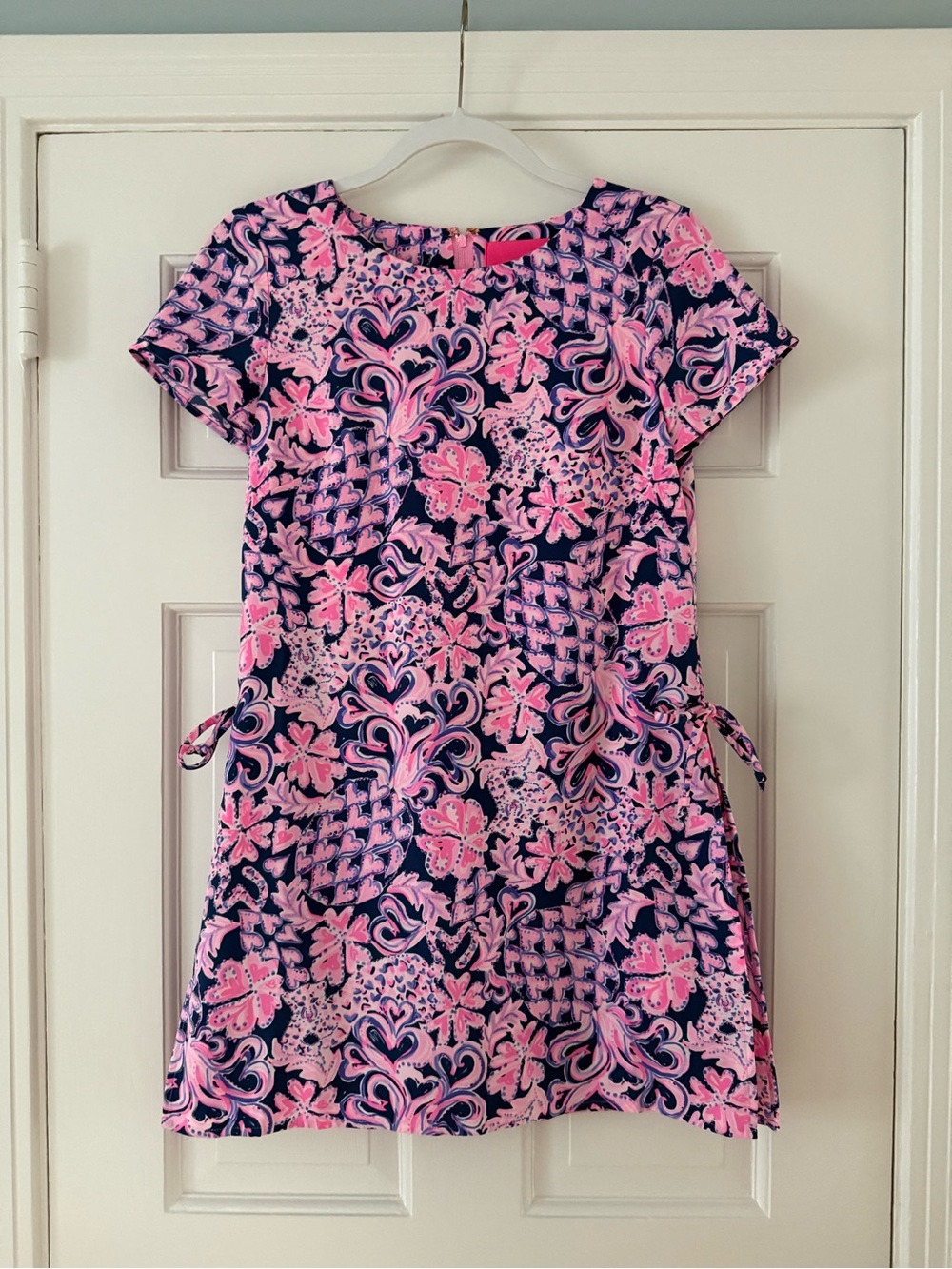 Lilly Pulitzer Pink Floral on Navy Women’s Mini Skort Dress